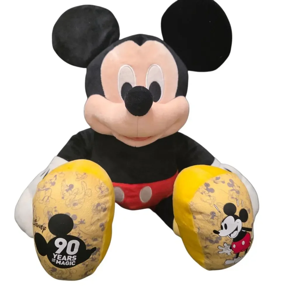 Mickey Mouse Disney Build a Bear 18” Plush Stuffed Animal 90 Years of Magic 2018